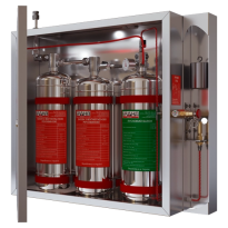 Модуль кухонного пожаротушения BKS-20-2-МТ(П) с механическим пуском и выходом под пневмозапуск Модуль кухонного пожаротушения BKS-20-2-МТ(П) с механическим пуском и выходом под пневмозапуск