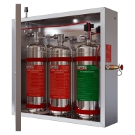 Modul de stingere pentru bucătărie BKS-20-2-ЕМ(П) cu pornire electromagnetică și ieșire pentru pornire pneumatică