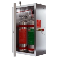 Modul de stingere pentru bucătărie BKS-10-1-ЕМ(П) cu pornire electromagnetică și ieșire pentru pornire pneumatică